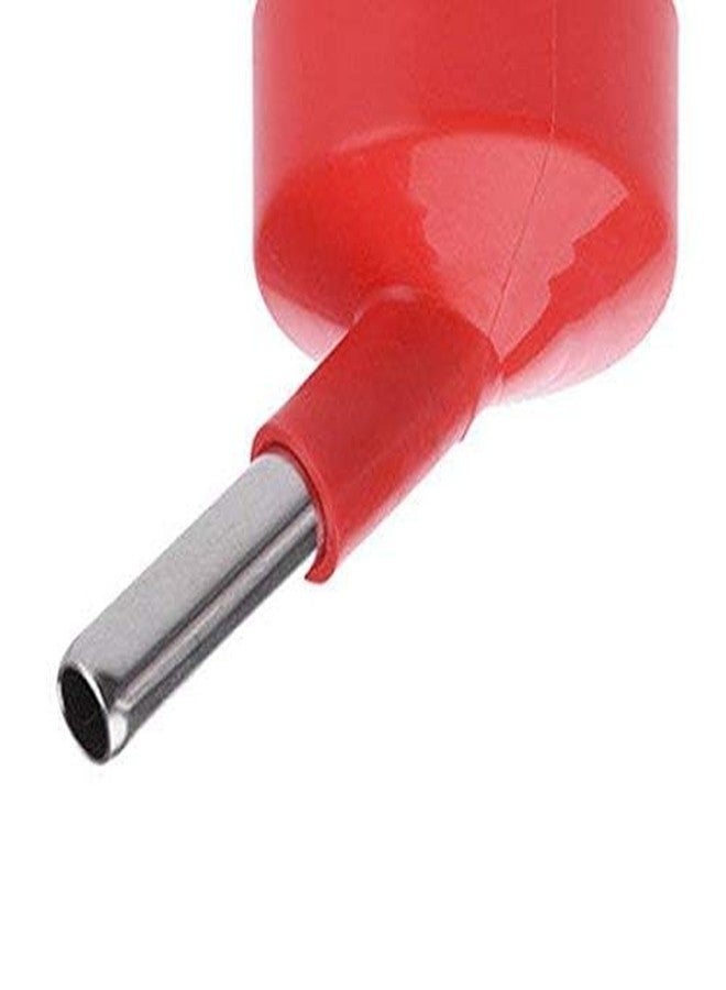 KittuPet Leak Proof Cage Attachment Water Bottle Cum Feeder for Hamster/Guinea Pig/Rabbit/Puppy/Cat/Kitten/Dwarf/Gerbil/Mice/Ferret, 250 ml (Red) - Image 2